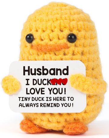 Mbl Husband Birthday Valentines Gifts - I Duck Love You, Funny Handmade Crochet Duck For Husband Birthday Christmas Valentine'S