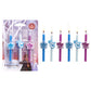 Disney Frozen II Birthday Cake Candles | 6 Birthday Candles for Cake Decorations, White, Blue, Pink Stripe Candles Featuring Ann