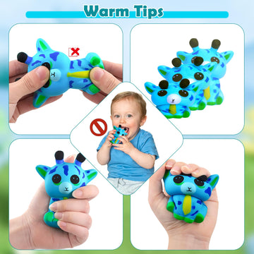 Pokonboy Jumbo Squishies Slow Rising, 8 Pack Animal Squishy Toys Cream Scented Squishies Pack Stress Relief Super Soft Squeeze Kawaii Cute Squishy Slow Rising For Kids