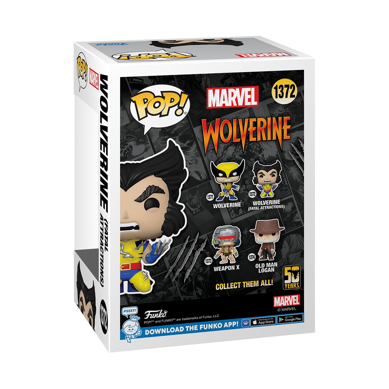 Funko Pop! Marvel: Wolverine 50Th – Ultimate Wolverine With Adamantium - X-Men - Collectable Vinyl Figure - Gift Idea - Official Merchandise - For Kids & Adults - Comic Books Fans