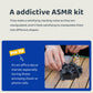 Likee Easy-Shape Ferrite Putty Magnetic Fidget Toys For Men Women Adult Stress Relief, Include Strong Magnet Base & 500+ Black Pebbles, Captivating Desk Decoration Thoughtful Colleague Gifts (Black)