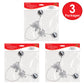 Beistle 20813 3 Piece Silver Ball Boppers, Silver