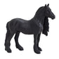 Mojo Friesian Gelding Realistic Equestrian Horse Club Hand Painted Toy Figurine, Black