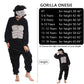 WAFUNNE Animal Onesie Costume for Kids Child Boys Girls Womens Mens Cosplay Halloween Costumes Easter Onesies Black Gorilla XL(17-18years)