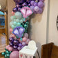 Mermaid Balloon Garland Arch Kit, 106 Packs Metallic Purple Pink Green Blue Latex Balloons With Mermaid Tail Seashell Foil Ballo
