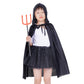 Dxhycc Hooded Cloak Cape Unisex Halloween Cloak For Halloween Christmas Role Play Cosplay Costume, Black