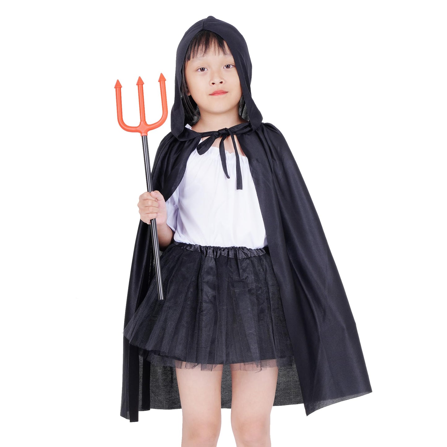 Dxhycc Hooded Cloak Cape Unisex Halloween Cloak For Halloween Christmas Role Play Cosplay Costume, Black