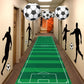 VioraWhite 13 Pcs Soccer Party Calssroom Decorations 9.84 ft Football Field Rug, Playing Figures and Lanterns,Sports Party Suppl