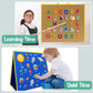 large Felt Flannel Board 22.8*19.7 In,Felt Story learning Board for Toddlers,Classroom,Preschool,Kiddie Corner, Interactive,Fold