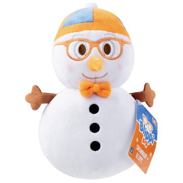 Blippi 7' Winter Blippi & Snowman Plush Figures, 2-Pack Set - Officially Licensed - Authentic Soft Stuffed Animal Doll Toy - Easter Basket Stuffer Gift For Toddlers, Kids, Boys & Girls - 12 Mo+