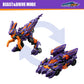 52Toys Beastdrive Bd-03 Naughty Saur Deformation Toys Action Figure, Converting Toys In Vehicle And Beast, Perfect Birthday Party Gift For Teens And Adults