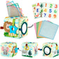 Wernnsai Baby Tissue Box Soft Montessori Toys For Babies 6-12 Months High Contrast Crinkle Sensory Toys With 4 Crinkle Tissue &
