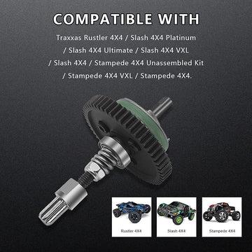 AIYIHOBBY Metal Steel 6878 Differential Gear Complete Slipper Clutch and 32P 15T/17T/19T Pinions Gear Set for Traxxas Slash 4X4