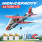 Deerc Rc Plane, 2.4Ghz Remote Control Airplane W/ 3 Batteries & 6-Axis Gyro Stabilizer, 2Ch Rtf Rc Glider Toy For Beginners Kids