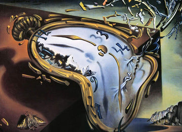 Eurographics Soft Watch At Moment Of First Explosion (Melting Clock) By Salvador Dali 1000 Piece Puzzle , Black