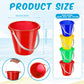 Didaey 24 Pcs 5 Inch Beach Bucket Sand Buckets Colorful Fun Plastic Pails And Sandcastle Mold For Kids Toddler Tool Summer Beach