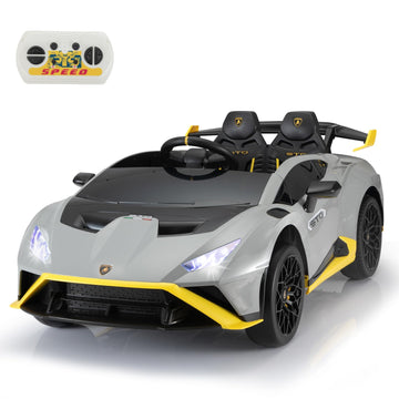 Tobbi Kids Ride On 24V Licensed Lamborghini Sto Electric Car For Kids 3-8 Battery Powered Ride On Toys Lambo Sports Car With Rem