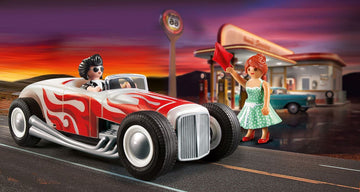 Playmobil Hot Rod Starter Pack - Red, One Size, Plastic, Model 71078