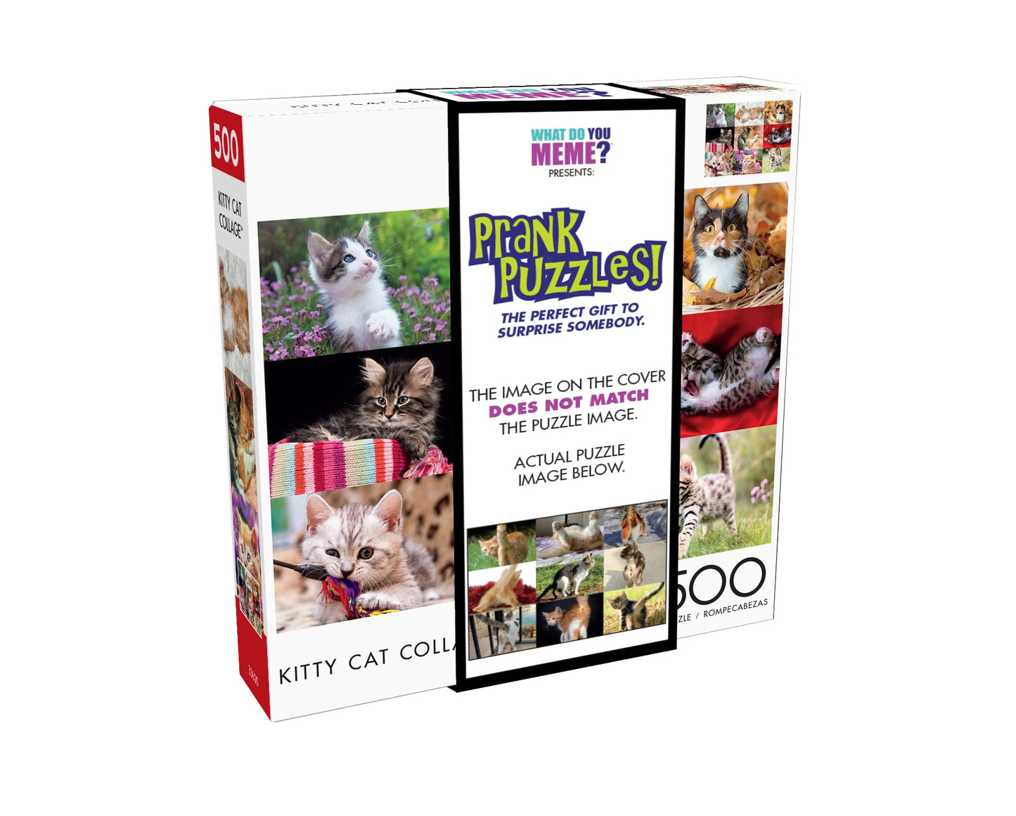 Buffalo Games - Kitty Cat Collage - 500 Piece Jigsaw Puzzle For Adults -Challenging Puzzle Perfect For Game Nights - Finished Size Is 21.25 X 15.00