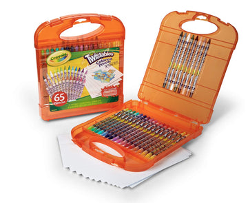 Crayola Twistables Colored Pencils Set (65Ct), Kids Drawing Kit, Portable Art Case, Kids Colored Pencils, Coloring Supplies, Gifts