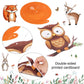 Outus 51 Pieces Woodland Baby Shower Party Decorations Woodland Birthday Hanging Swirl Decorations Forest Animals Creatures Part