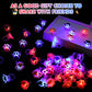 TUWUNA Paw Print LED Light Up Rings 24 Pcs Paw Party Favors Glowing Finger Rings Toys for Pet Puppy Dog Birthday Party Supplies,