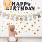 Whaline 1St Birthday Baby Photo Banner For Newborn To 12 Months, Monthly Milestone Photograph Bunting Garland, First Birthday Celebration Decoration (Silver)