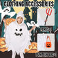 Forfamy Ghost Costume Kids Glow In The Dark Hooded Cloak White Halloween Costumes Spooky Trick Or Treating Cosplay Poncho (White