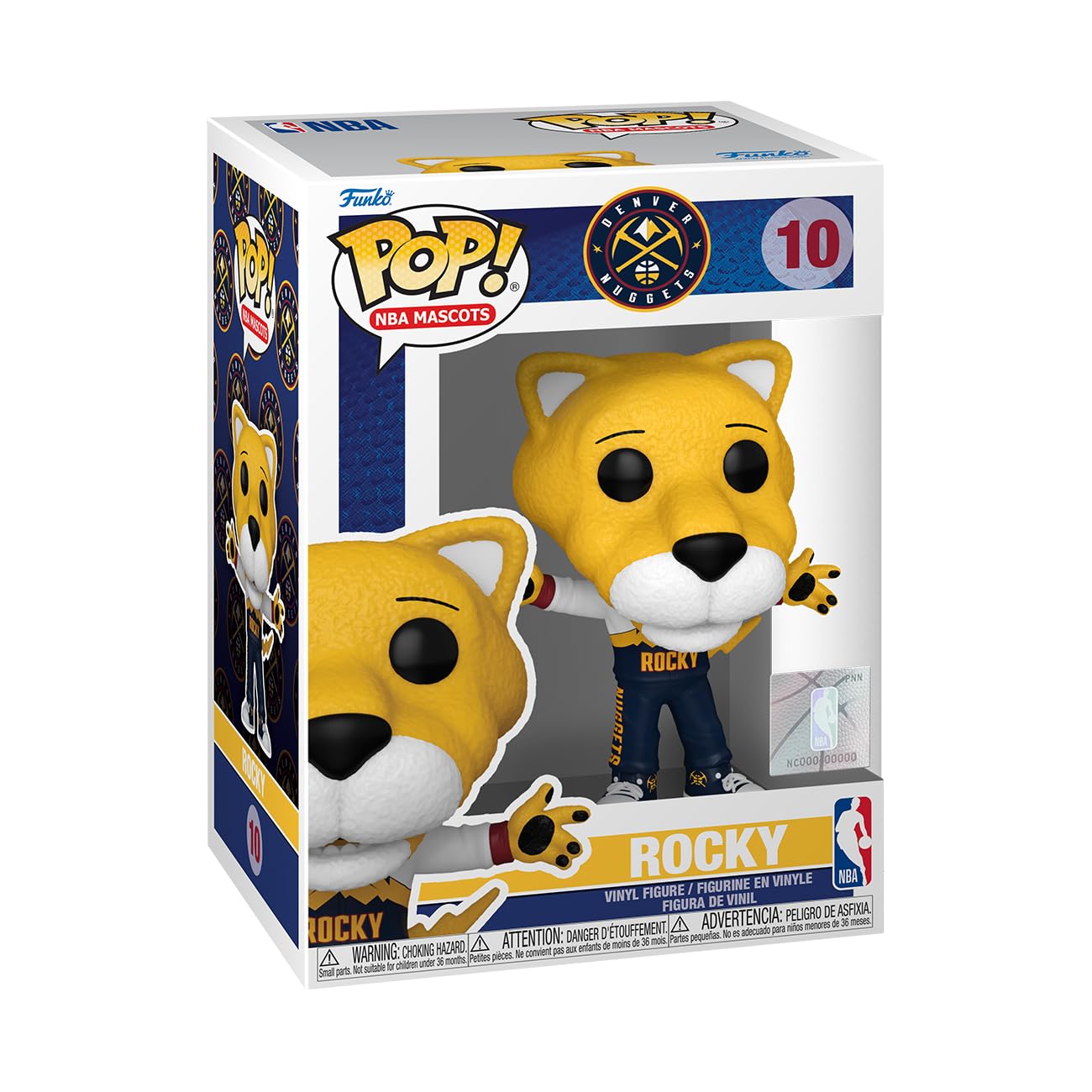 Funko Pop! Nba: Mascots - Denver - Rocky The Mountain Lion - Collectable Vinyl Figure - Gift Idea - Official Merchandise - For K