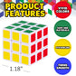 48 Pack Mini Rubix Cube Set - Bulk Rubix Cubes - Ultra Portable Fidget Cubes For Kids And Adults - 3D Puzzle For Fidgeting, Stress Relief, And Learning - Mini Puzzle Party Favors