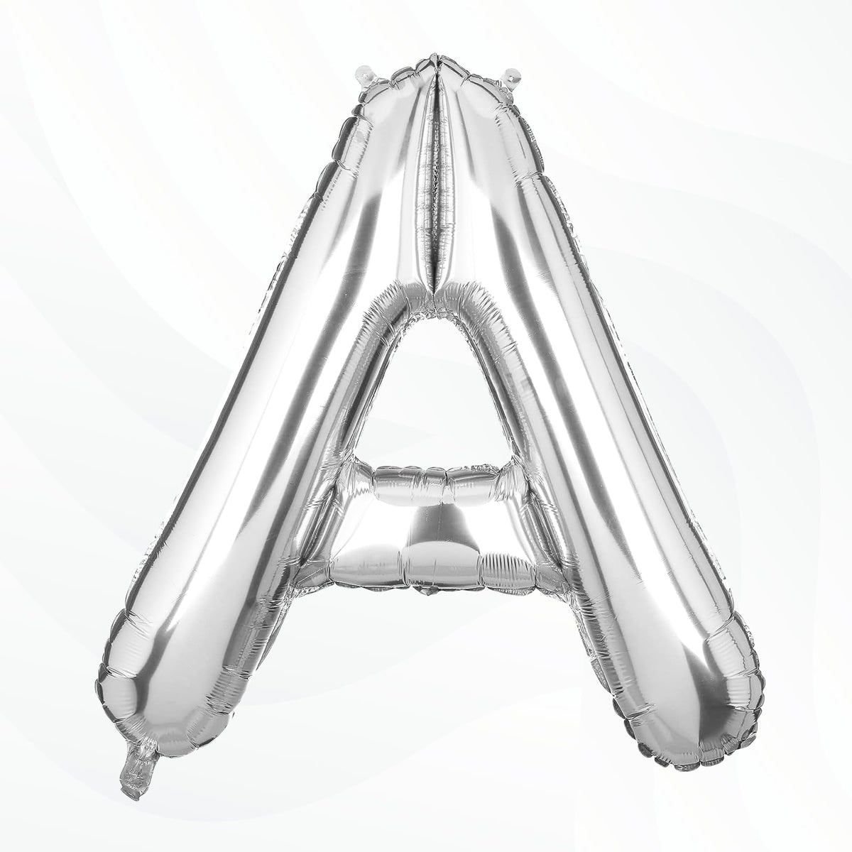 Flyloons Silver A Letter Foil Balloon Alphabets Balloons Perfect for Birthday Decoration Items, Anniversary, Bachelorette, Weddi