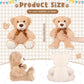 Zomiboo 7 Packs 14 Inch Plush Bear Stuffed Animals Plush Valentine Day Gift Soft Cute Stuffed Dolls Birthday Party Decorations(White, Brown)
