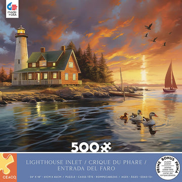 Ceaco - Chris Bigelow - Harmony - Lighthouse Inlet - 500 Piece Jigsaw Puzzle