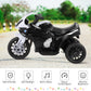 OLAKIDS Kids Ride on Motorcycle, 6V Licensed BMW Electric Motor with Music, Foot Pedal, Headlight, Leather Seat Cushion, 4 Wheel