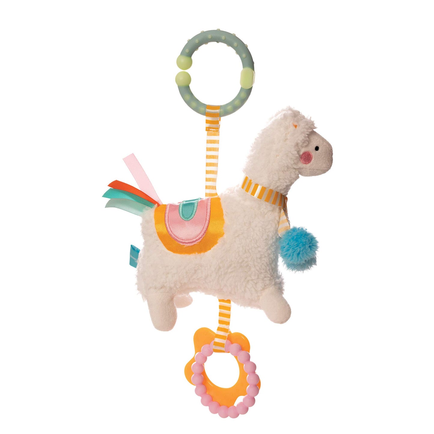 Manhattan Toy Llama Clip-on Teething Toy, Multicolor, One Size, Model 218260, Ideal for Baby Travel