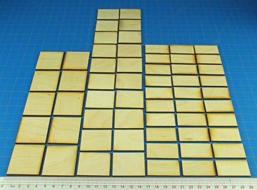 Litko Miniature Base Set | Compatible With Dbx Rules | Wargames | Role-Playing Games | Laser-Cut 3Mm Plywood | 20X40Mm | 30X40Mm