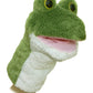 Aurora® Interactive Hand Puppet Frog Stuffed Animal - Storytelling Adventures - Playful Learning - Green 10 Inches