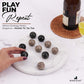 Radicaln Marble Tic Tac Toe 10 Inches Black and Oceanic Handmade Board Game for mature-themed and Family - Ideal Outdoor & Travel Game  Fun Gift for mature-themeds  Best for Coffee Table Centerpiece