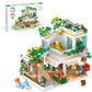 Jimujia Flower Shop Building Blocks Toy Set 742 Pieces Girl'S Favorite Flowers House Building Set Coffee Shop Gift For Kids Cons