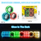 Mboutrising Magnetic Rings Finger Fidget Toys Set, 12Pcs Glow In The Dark Magnets Rings For Training Relieves Autism Anxiety, Magical Fingears Rings For Adhd, Great Idea Gift For Adults Teens Kids