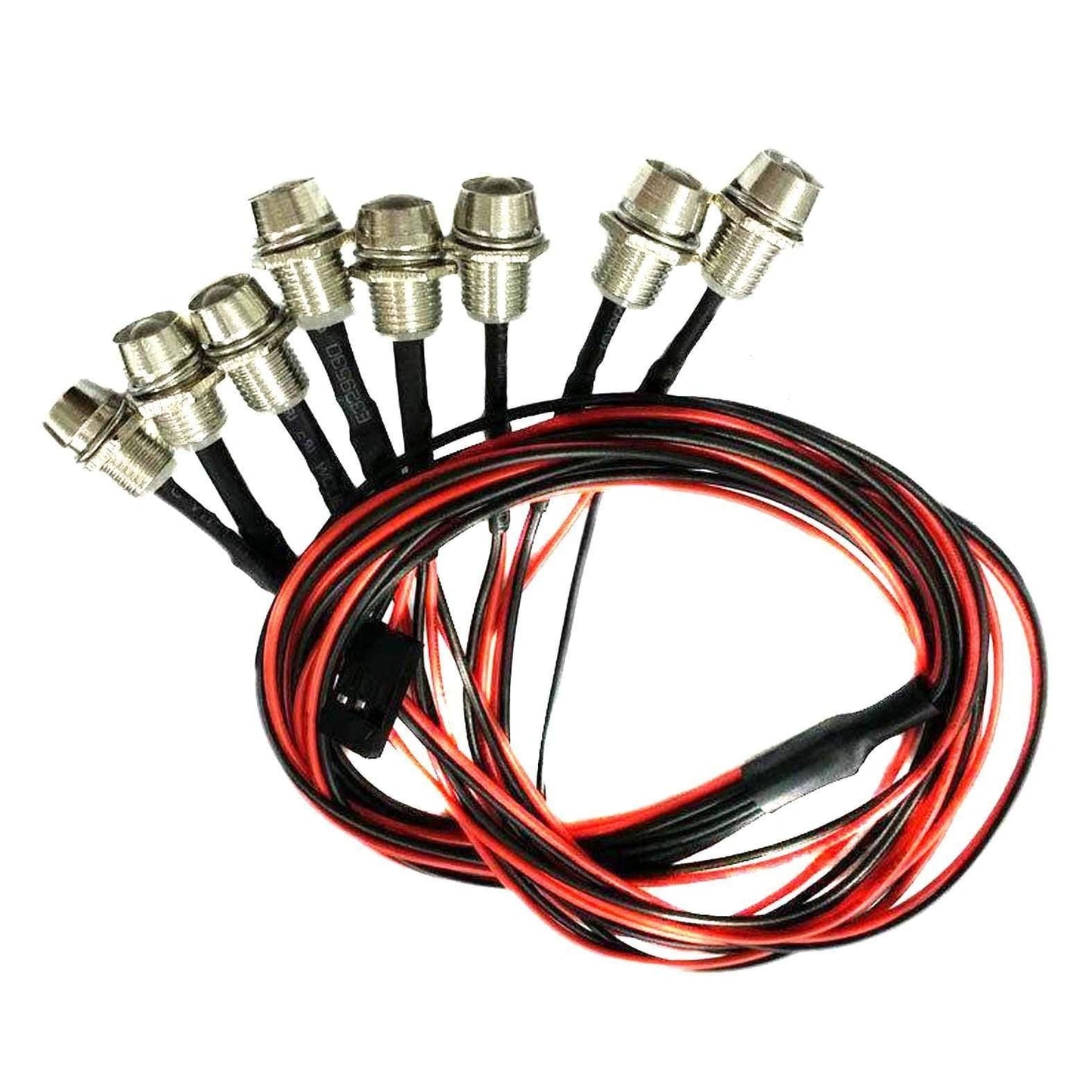 Hobbypower 8 LEDs LED Light Set Headlight Taillight for 1/10 RC Car Truck Crawler HSP Tamiya