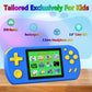 TEBIYOU Handheld Game Console for Kids, 218 Built-in Games, 3.0" HD Screen, Portable, Rechargeable, Blue