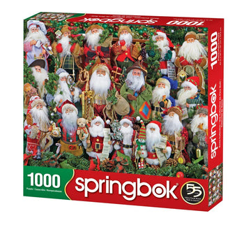 Springbok'S 1000 Piece Jigsaw Puzzle Santa Collection - Made In Usa