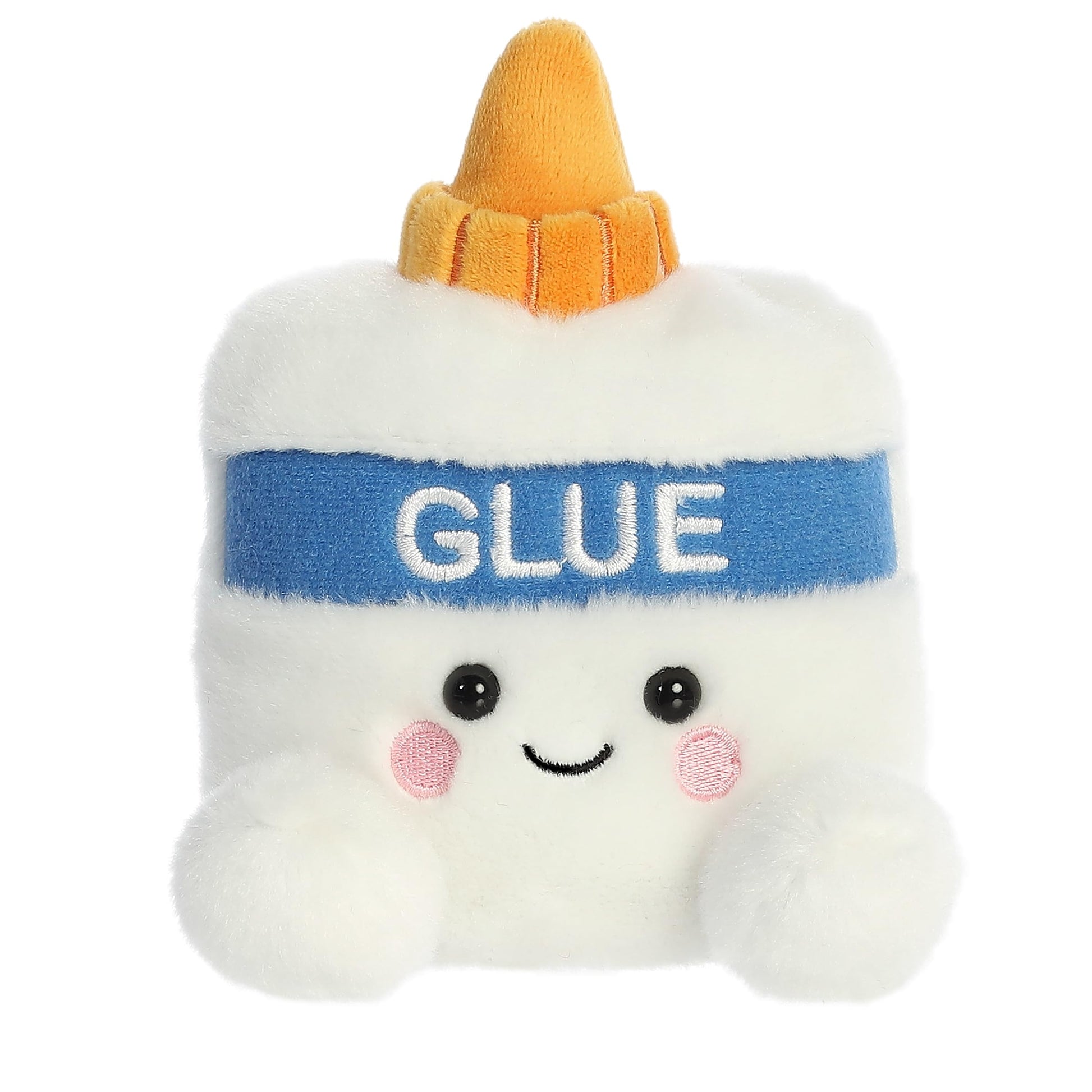 Aurora Adorable Palm Pals Gooey Glue Stuffed Animal - Pocket-Sized Play - Collectable Fun - White 5 Inches