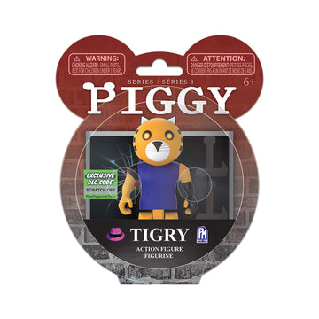 Piggy Action Figure - Tigry Articulated Buildable Action Figure Toy, Series 1 Collectible