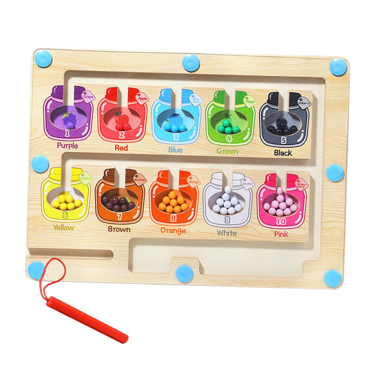 Jazzy Pearls Colour And Number Maze Activities Fine Motor Skills Toys Color Matching Game|Toys & Hobbies | Educational | Other E