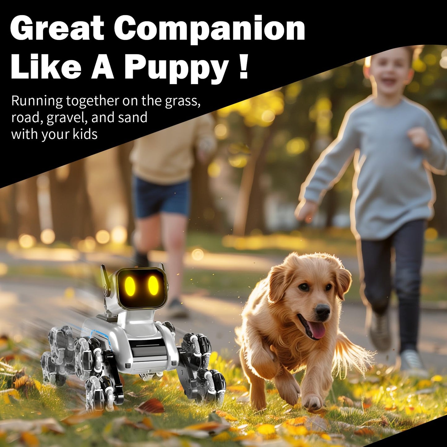 BLF FUN Remote Control Robot Boys Toys 6-8, 8WD Gesture Sensing Stunt Rc Robot Dog for Kid Boys 8-12, RC Car Robot Toys for Boys