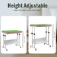 Tektalk 2000 Piece Foldable Puzzle Board With Height Adjustment, Jigsaw Puzzle Table With 2 Felt Cover & 8 Sorting Trays/Drawers, Puzzle Easel With Legs, Enclosed With 4 Roller Wheels (Green)