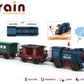 Battery Operated Train For Wooden Track, 3Pcs Train Toy Set For 3 4 5+Years Old Boy Girl Toddlers, Motorized Train Accessories Electric Train Compatible With Thomas & Friends, Brio And Chuggington