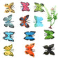 Smilersmile 12Pcs Plastic Butterflies Toy Butterfly Action Figures Art Decoration Removable Reusable For Cake Topper (Butterfly)